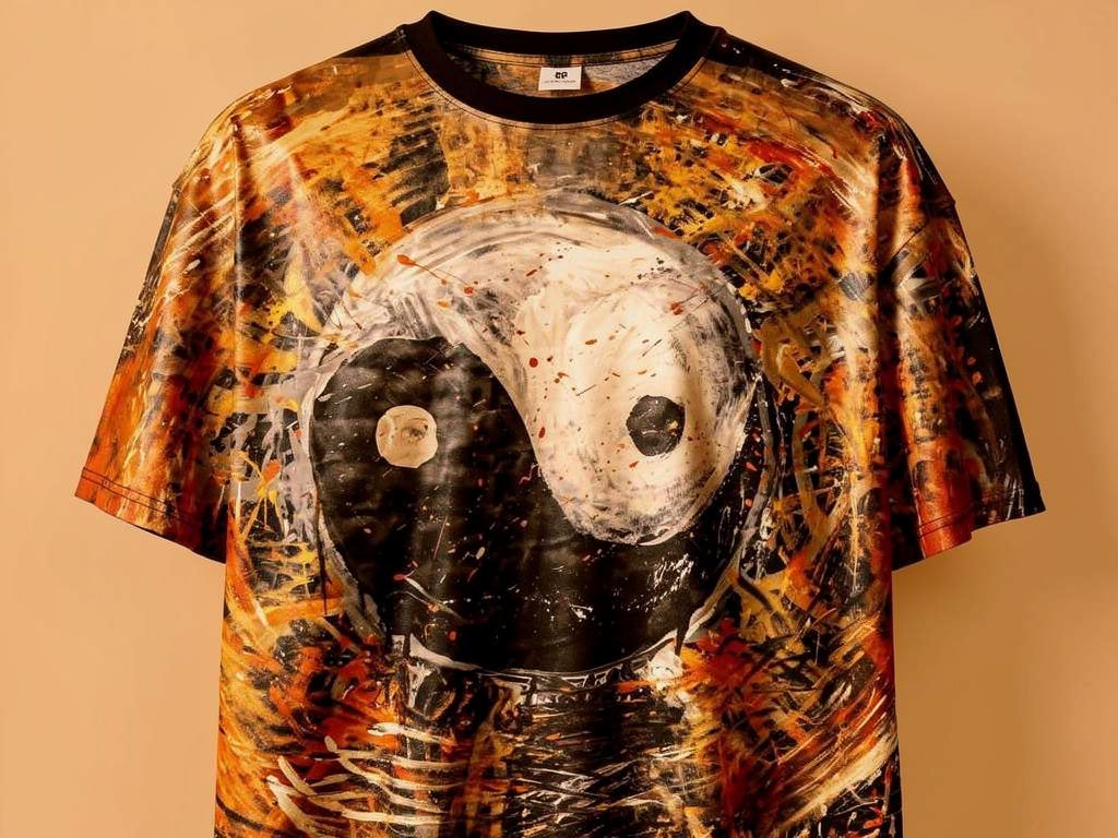 Yin Yang - T-Shirt Black