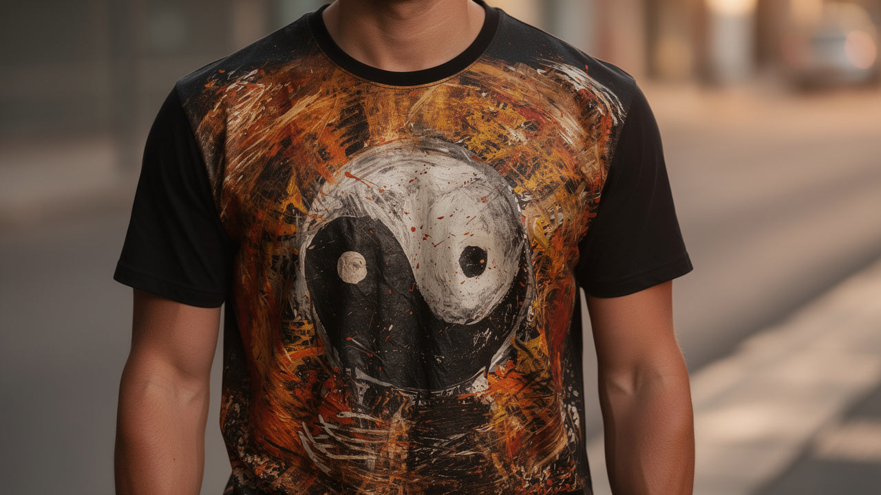 Yin Yang - T-Shirt Black